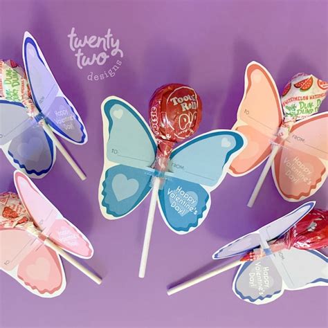 Butterfly Valentine Etsy