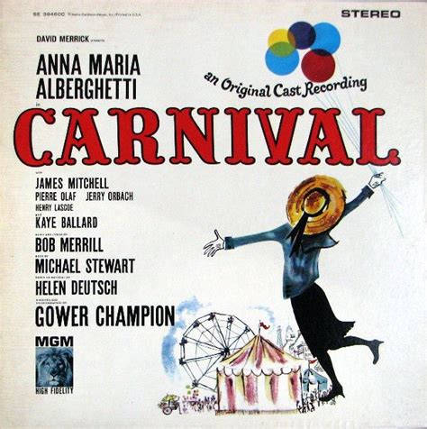 David Merrick 2 Presents Anna Maria Alberghetti Carnival Original