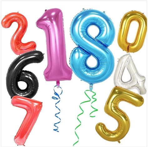 Helium 40 Inch Number Balloon Mr Party