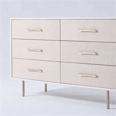 Margot Raffia 6-Drawer Dresser in 2021 | 6 drawer dresser, Dresser