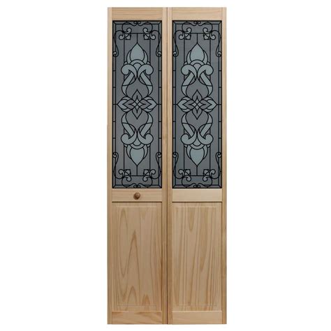 Pinecroft 30 in. x 80 in. Bistro Glass Over Raised Panel ...