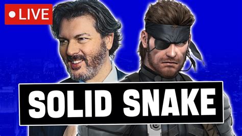 🔴david Hayter On Voicing Solid Snake In Metal Gear Solid And Thoughts On