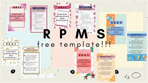 Rpms Free Template Teacher I Iv Rpms Portfolio Rpms 2020