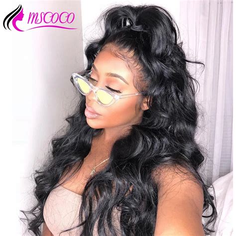Glueless Lace Front Human Hair Wigs X Closure Lace Wig Brazilian Hair