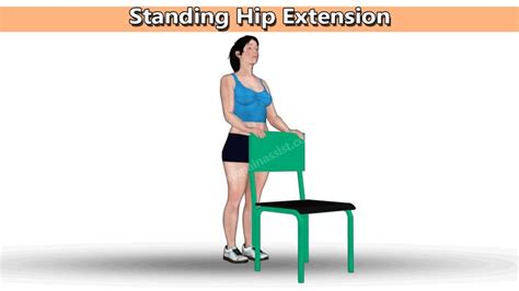Standing Hip Extension Weight Bearing Exercises Bone Health Stomach