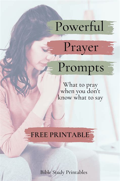 Prayer Prompts To Pray Over Everything Plus Free Printable Bible