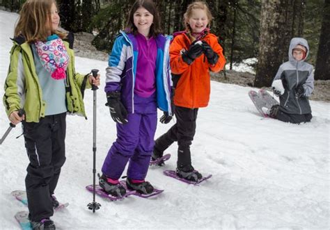 Snowshoeing With The Girl Scouts Snow Sun And Smiles Via John