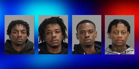 four men arrested suspected of more than 20 vehicle break ins