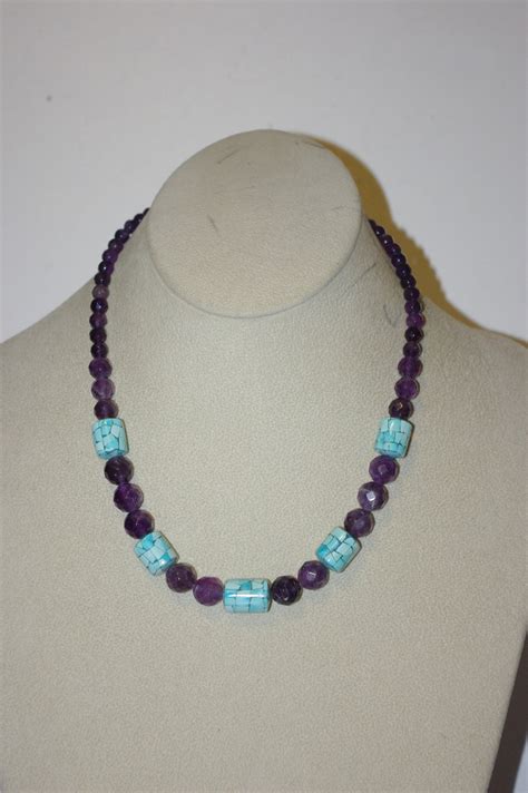 Jay King 925 AMETHYST NECKLACE With Turquoise DTR Mind Finds Etsy