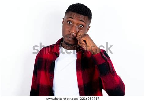 Disappointed Dejected Young Handsome Man Wearing Stock Photo 2216989717