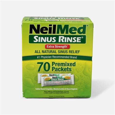 Neilmed Sinus Rinse Hypertonic Packets For Soothing Saline Nasal Rinse