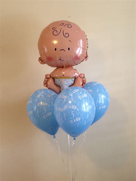 Baby Boy Flowers And Balloons Baby Boy Balloon Bouquet Inmotion