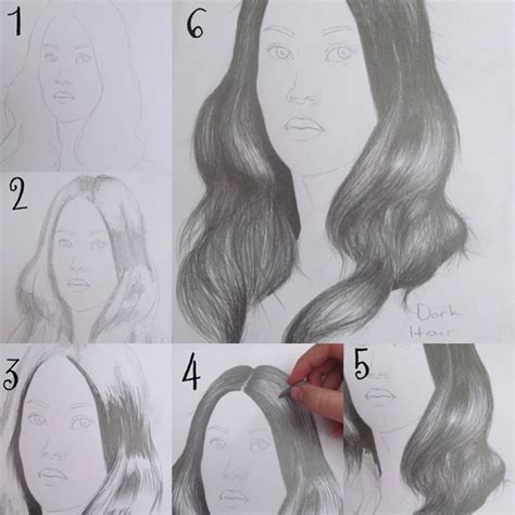 How To Draw Hair Step By Step Image Guides