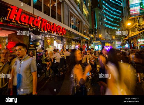 The famous Lan Kwai Fong bar area, Hong Kong, China Stock Photo - Alamy