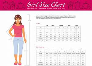 Size Chart For Girls