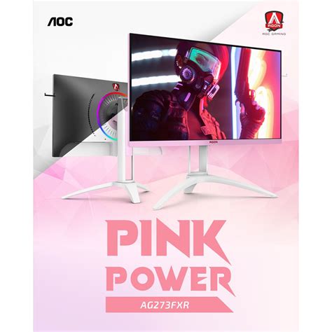 Aoc Ag273fxr 27” 144hz 1ms Pink Monitor Shopee Philippines