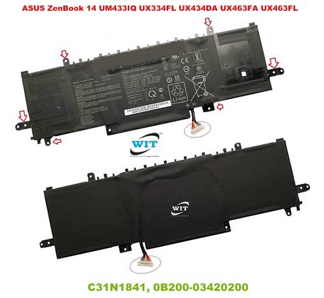 0b200 03420200 C31n1841 Laptop Battery For Asus Zenbook Edition 30