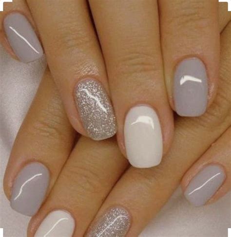 Pin By Julie Farrugia On Style Grey Gel Nails Nail Colors Glitter Gel Nails