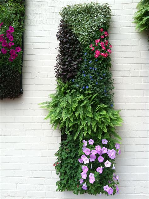 Maybe you would like to learn more about one of these? Decorating : Nice Looking Hanging Vertical Garden With Green Plants And Flowers Awesome Indoor ...