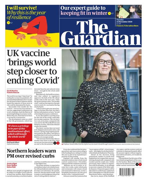 The Guardian November Newspaper Get Your Digital Subscription