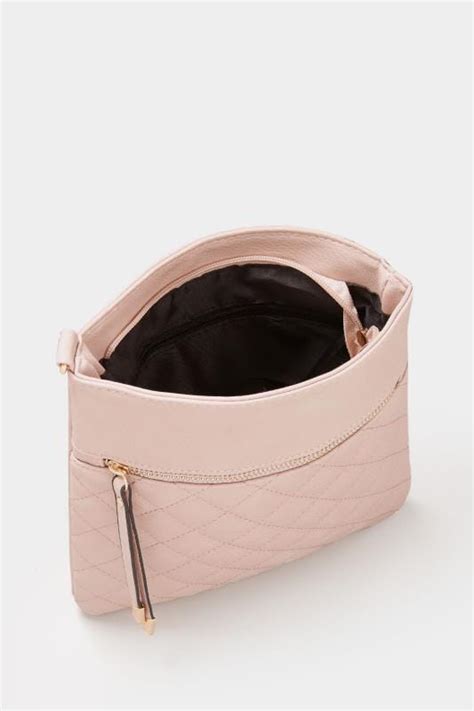 Nude Quilted Cross Body Bag Yours Clothing