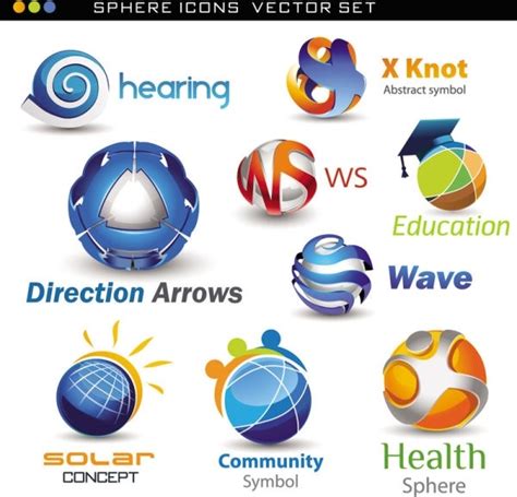 Yıldızsız logo png (transparan) versiyon (512 x 512 px). Exquisite threedimensional logo set 01 vector Free vector ...