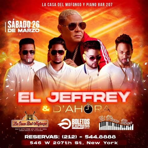 EL JEFFREY GRUPO D AHORA Tickets BoletosExpress