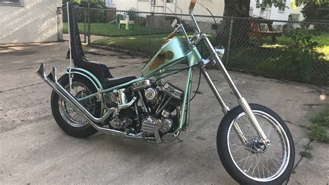 Click on this image for a larger view in a new window. 1955 Harley Davidson FL Panhead - Dennis Kirk - Garage Build