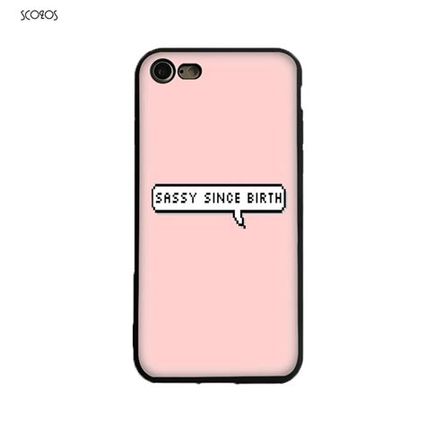 Scozos Tumblr Sassy Girl Silicone Phone Case Soft Cover For Iphone X 5 5s Se 6 6s 7 8 6 Plus 6s