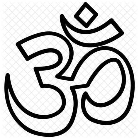 Om Symbol Icon Download In Line Style