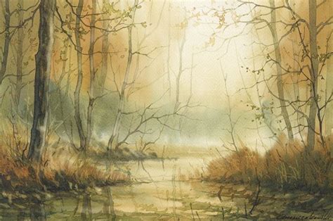Pin By Jane Reeder On Art Foggy Morning Landscape Paintings