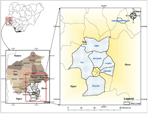 Map Showing The Study Area In Oyo State Nigeria Download Scientific