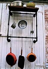 Black Pipe Pot Rack Pictures