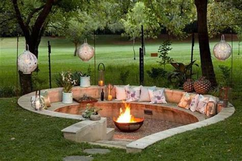 Admirable Sunken Fire Pit Ideas To Steal For Cozy Nights Diy Outdoor