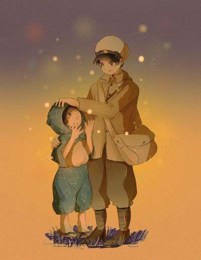 Seita And Setsuko Grave Of The Fireflies Fan Art 43565420 Fanpop