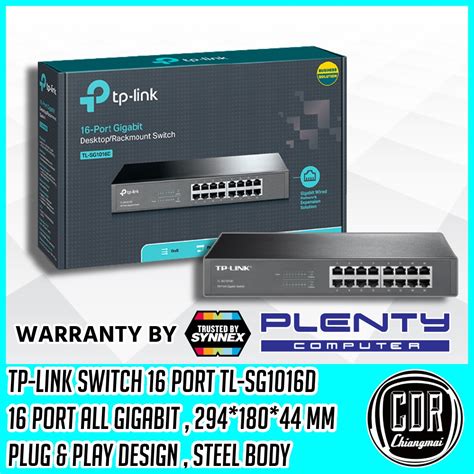 Tp Link Tl Sg1016d 16 Ports Gigabit Port 101001000 Mbps รับประกัน