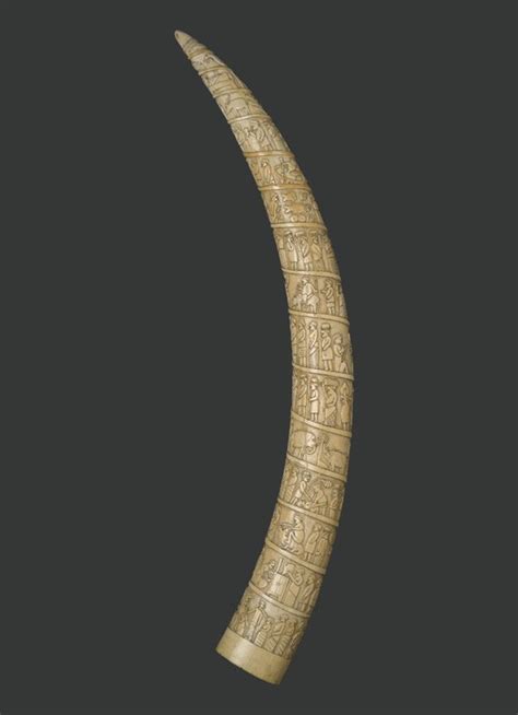 Brooklyn Museum Arts Of Africa Elephant Tusk Carved With Figures In