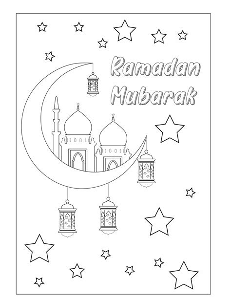 Ramadan Mubarak Coloring Pages Coloring Pages