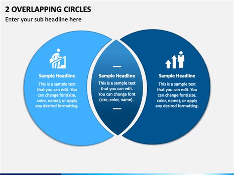 2 Overlapping Circles PowerPoint Presentation Slides PPT Template