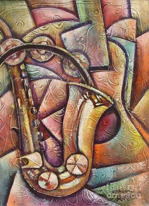 Sax Moods Painting By Alphanso Blake Fine Art America