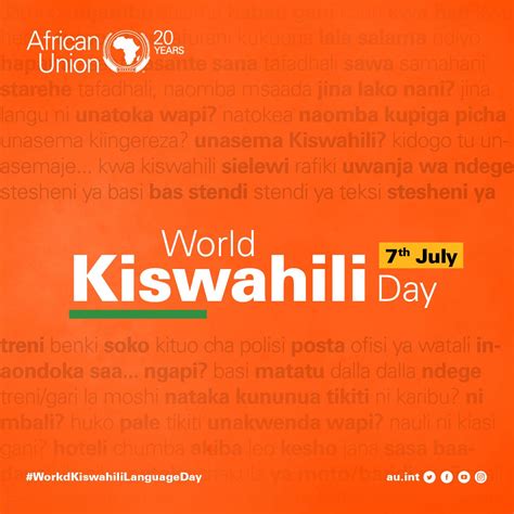 African Union On Twitter Kiswahili Is Spoken By Over 200 Million