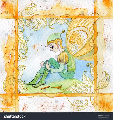 Elfin Pixie Elf Sprite Fairy Fay Stock Illustration 165150068