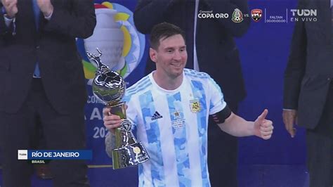 Algo M S Messi Recibe Dos Premios Por Su Actuaci N En La Copa Am Rica