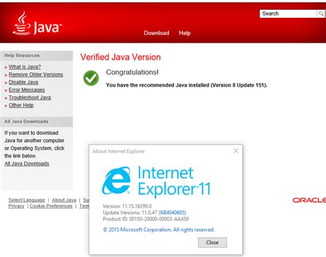 Windows 10 java update downloads. SOLVED JAVA Version 8 Update 151 is not working with IE ...