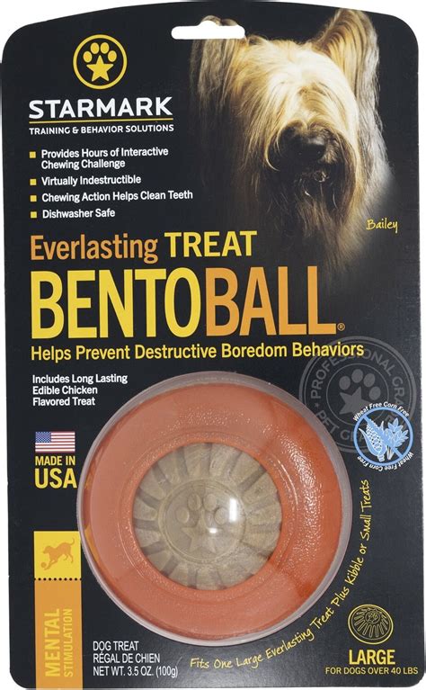 Starmark Everlasting Treat Bento Ball Dog Chew Toy Large