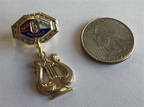 Genuine Vintage Wwii Sweetheart Pin Us Army Band Enamel Etsy