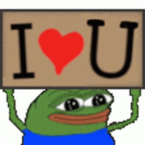 Pepe Frog Sticker Pepe Frog I Love You Descubre Y Comparte GIF