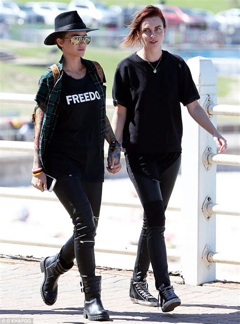 Ruby Rose And Fiancée Phoebe Dahl Look Smitten In Sydney Daily Mail Online