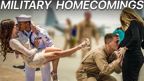 Top Most Heartwarming Military Homecomings Youtube