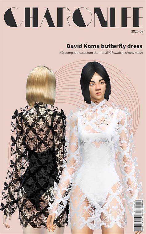 Butterfly Dress From Charonlee • Sims 4 Downloads
